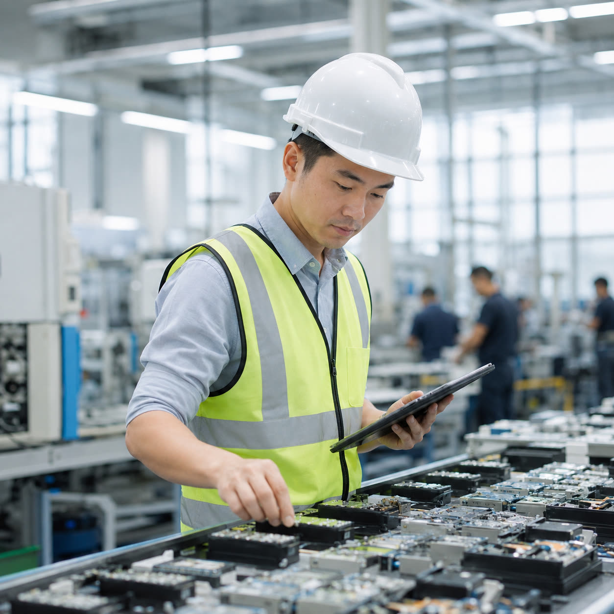 Photo : inspection qualité indépendante sur place chez votre fabricant en Chine.
